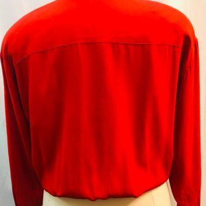 SILK DESIGNER BLOUSE / JACKET SIZE SM